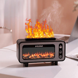 Retro Fireplace Simulation Flame Aroma Diffuser