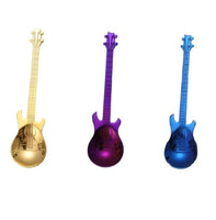 Guitar Coffee Spoon Set Stainless Steel Dessert Ice Cream Spoon Tea Spoon Coffee Accessories

