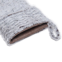 Gray Fluffy Christmas Stocking
