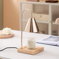 Aromatherapy Melting Wax Lamp Wooden Atmosphere Night Light
