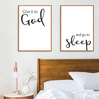 Give It To God Canvas Print Posters
