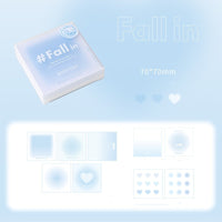 Cheek Blue Cheek Purple Ins Gradient Sulphate Paper Box Notepad
