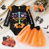 Halloween Romper & Gauze Skirt Set (Baby/Toddler)
