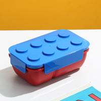Building Block Lunch Box Children's Rectangular Bento Fruit Microwave Oven Heating

