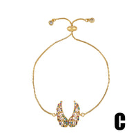 Ladies colorful zircon bracelet
