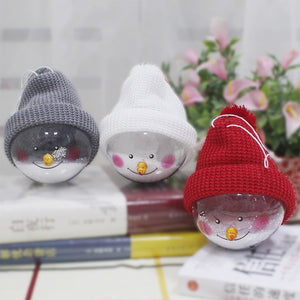 Christmas decorations creative Christmas Snowman children toys plastic Christmas Ball Christmas Pendant