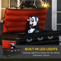 Inflatable Vampire Coffin Halloween Decoration