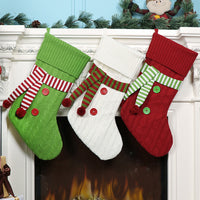 Scarf Knit Christmas Stockings
