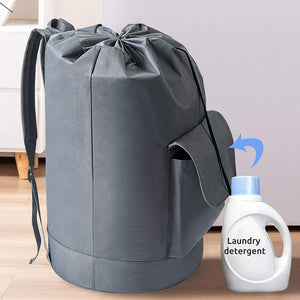 Portable Oxford Fabric Shoulder Strap Drawstring Laundry Bag