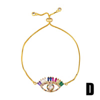 Ladies colorful zircon bracelet

