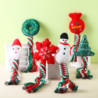 Christmas Tug Rope Dog Toys
