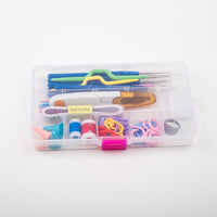 Crochet Set Handmade Wool Crochet Crochet Tool Set Combination Bag Metal Aluminum Yarn Needle

