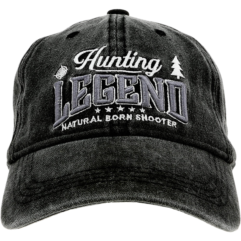 Hunting - Black Washed Cotton Twill Hat