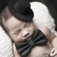 New Children's Photography Props Baby Photo Modeling Top Hat Plus Bow Tie New Gentleman

