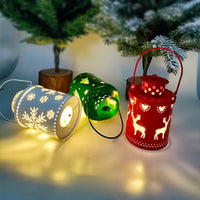 Bougies de noël LED petites lanternes, bougies électroniques de Style nordique, décorations créatives de décoration de vacances
