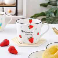 Nordic Fruit Print Breakfast Mugs