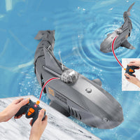 Requin télécommande téléphone portable App caméra 30W charge électrique balançoire imbibable modèle Megalodon jouet pour enfants