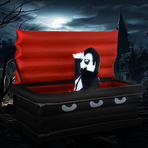 Inflatable Vampire Coffin Halloween Decoration