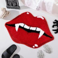 Halloween Vampire Lips or Spiderweb Door Mat