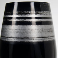 Cosmo Black And Silver 16.5 oz Stemless Wine Glasses (Set of 4)