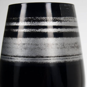 Cosmo Black And Silver 16.5 oz Stemless Wine Glasses (Set of 4)