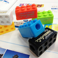 Plastic Building Block Shaped Pencil Sharpener

