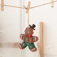 Santa Snowman Gingerbread Man Resin Ornaments
