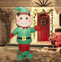 Inflatable Christmas Elf Puppy Dog Yard Decoration
