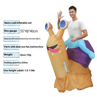 Riding Snail Inflatable Costume