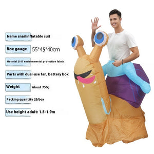 Riding Snail Inflatable Costume