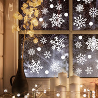 White Snowflake Christmas Wall Decals
