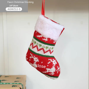 Cloth Santa Claus Cartoon Christmas Tree Hanging Decoration Stockings