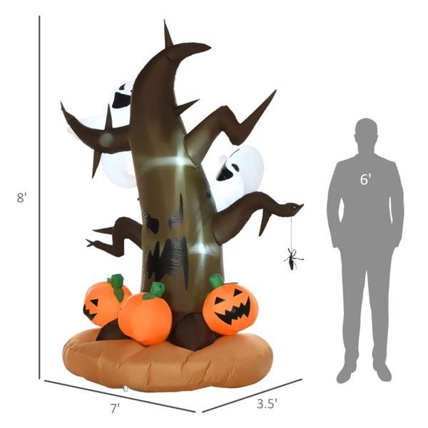 Inflatable Haunted Halloween Tree Outdoor Decoration