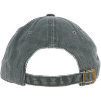 Fishing - Dark Gray Washed Cotton Twill Hat
