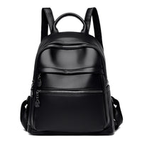 Simple PU Leather Travel Backpack
