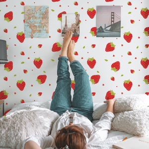 Creative Strawberry Wall Decal Stickers