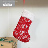 Cloth Santa Claus Cartoon Christmas Tree Hanging Decoration Stockings
