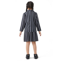 Halloween Wednesday Adams Cosplay Costume and Accessories (Child/Adult)
