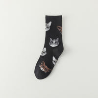 Cute Cartoon Cat Kitten Socks
