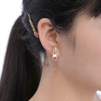 Creative fun zipper earrings
