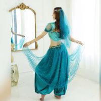 Cosplay Jasmine Costume Princess Belly Dance Performance Costume