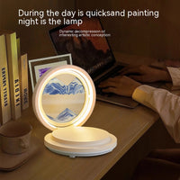 Peinture créative de sables mouvants, chargement de téléphone portable, haut-parleur Bluetooth, lampe de bureau