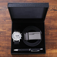 Business Belt Wallet Wrist Watch Pen Gift Box Sets (Mens)