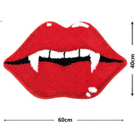 Halloween Vampire Lips or Spiderweb Door Mat
