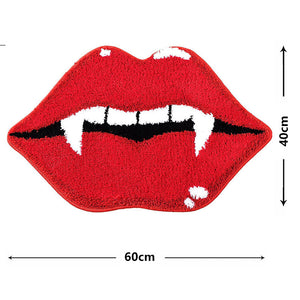 Halloween Vampire Lips or Spiderweb Door Mat