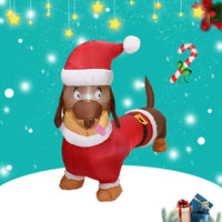 Christmas Inflatable Dog 1.2m Christmas Bear Lighting Decoration
