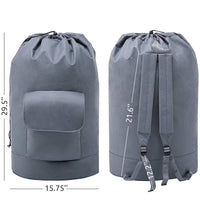 Portable Oxford Fabric Shoulder Strap Drawstring Laundry Bag