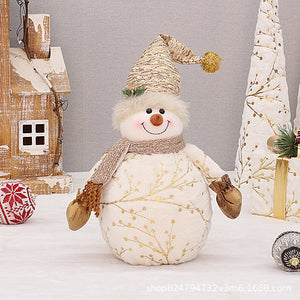 Velvet Christmas Snowman Decoration