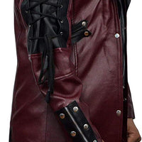 Medieval Costume Punk Goth Style Leather Coat (Mens)
