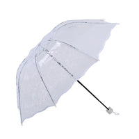 Paraguas plegable de amor de encaje paraguas de protección ambiental súper grueso